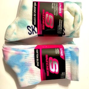 Skechers Kids' Girls 6 Pack Crew Socks Medium